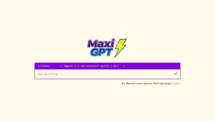 Preview of Web Chatbot powered by Web LLM